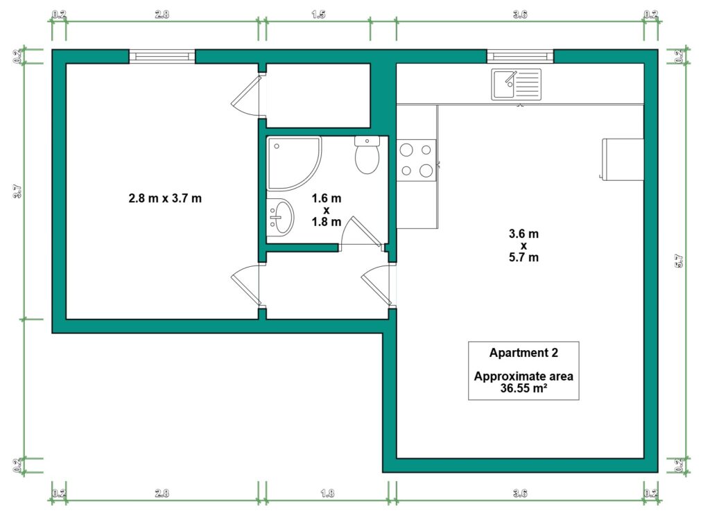 Professional property floor plan showing room layout and dimensions for a UK home