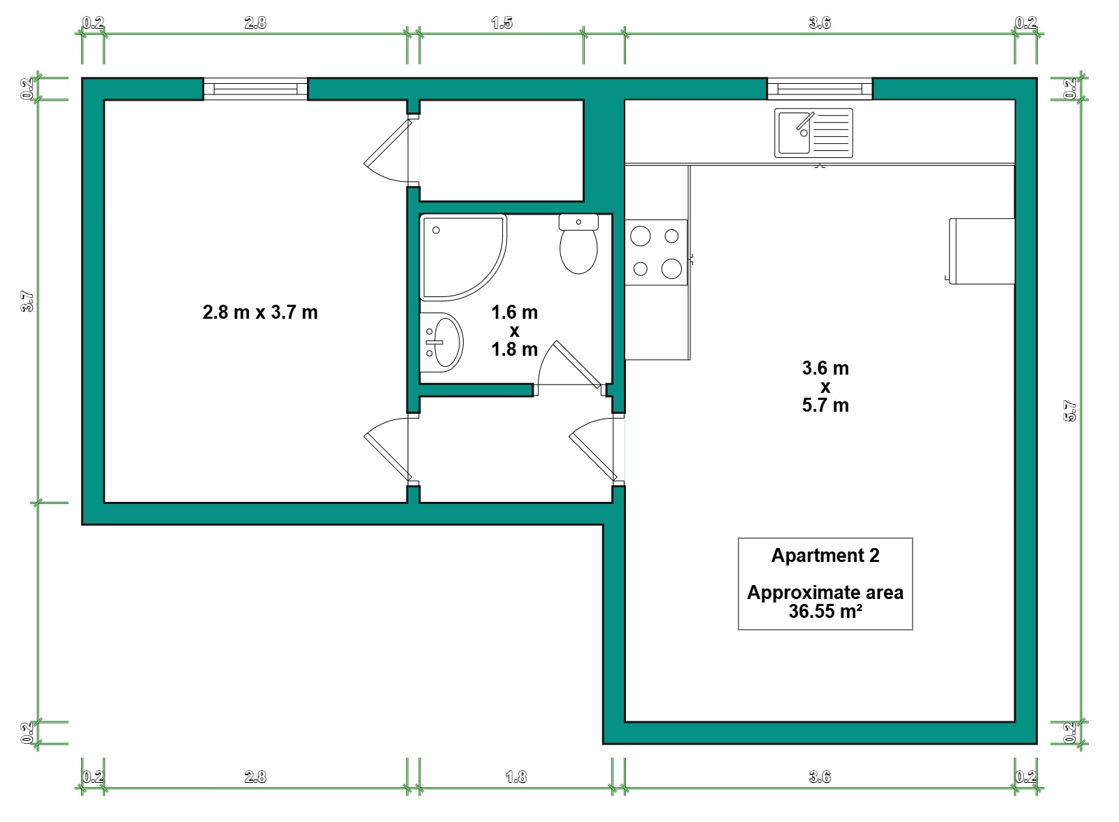 Professional property floor plan showing room layout and dimensions for a UK home